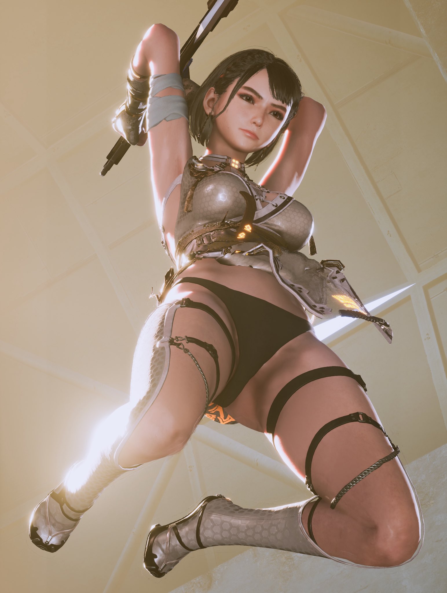 美少女动作游戏《剑星》角色「乔」穿膜有惊喜！神奇光晕看得脸红！