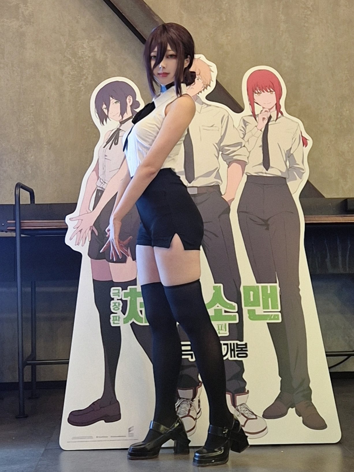 热爱《链锯人》的Coser《펌킨 Pi good duck71》真纪、蕾洁、姬野等角色一次还原!