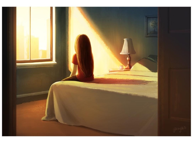 美国插画家画出《失恋女子的单身生活》