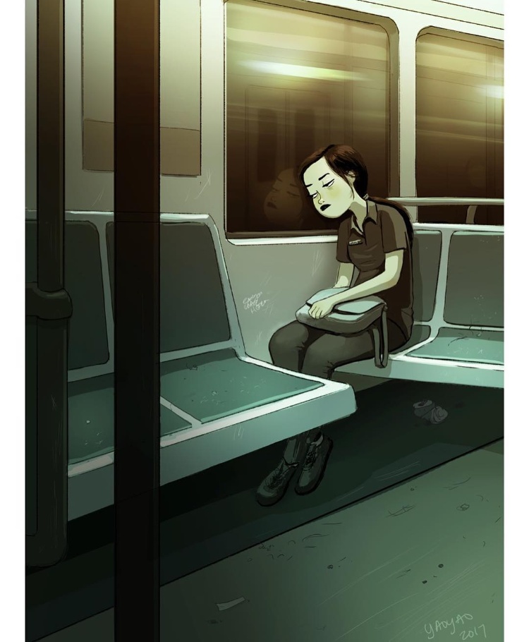 美国插画家画出《失恋女子的单身生活》