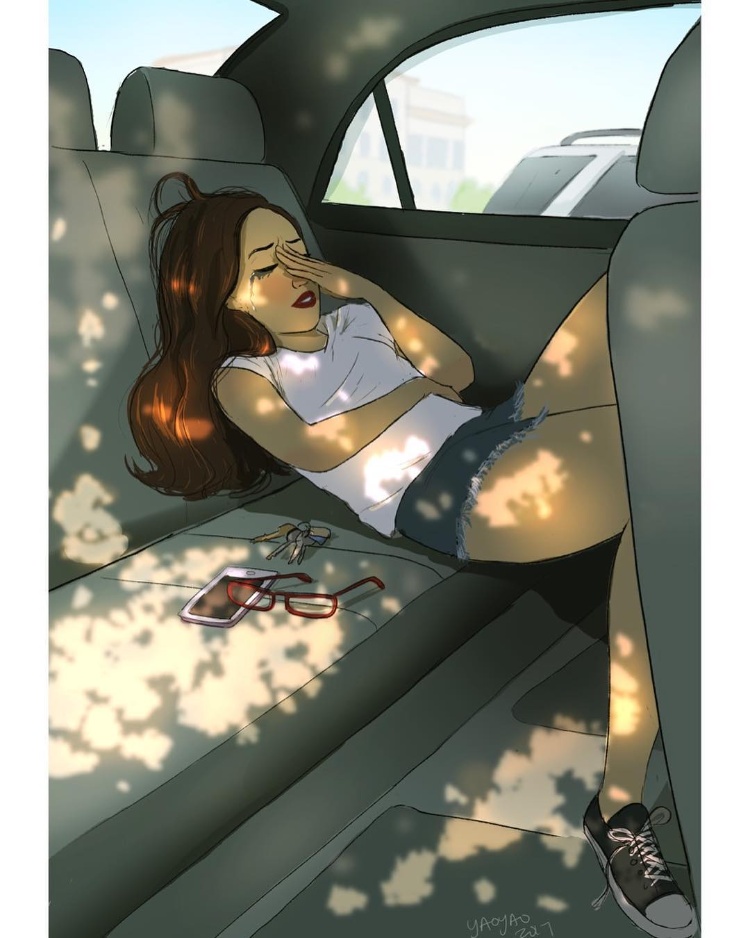 美国插画家画出《失恋女子的单身生活》