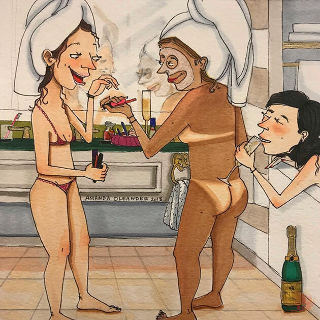 AmandaOleander《与姊妹们相处的日常生活》：闺蜜日常