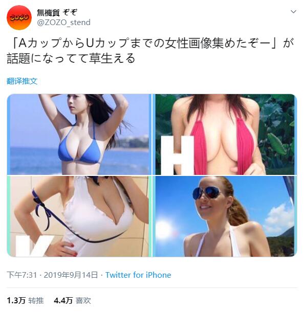 「从S开始就是漫画的世界了」由A杯至U杯的女生欧派一览