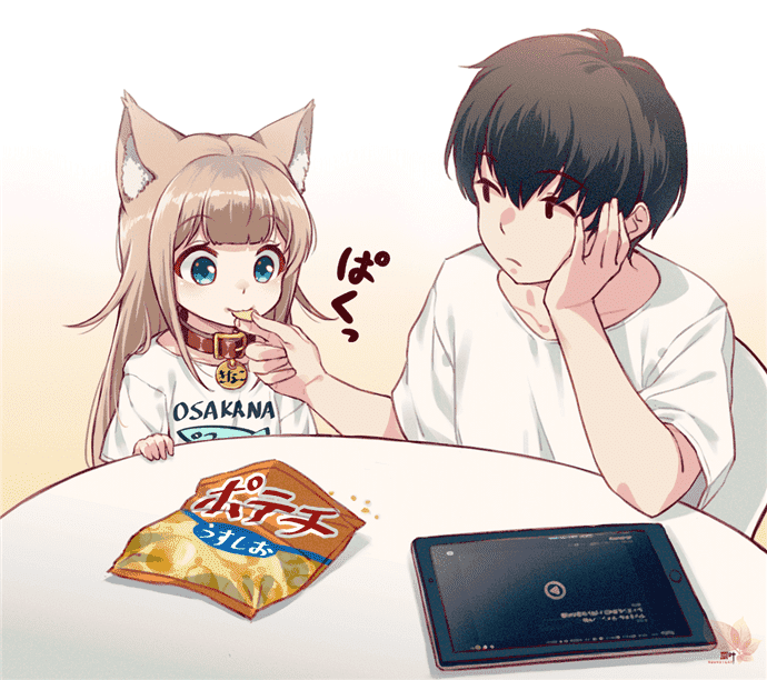 插画《猫咪萝莉化》，萌到爆表