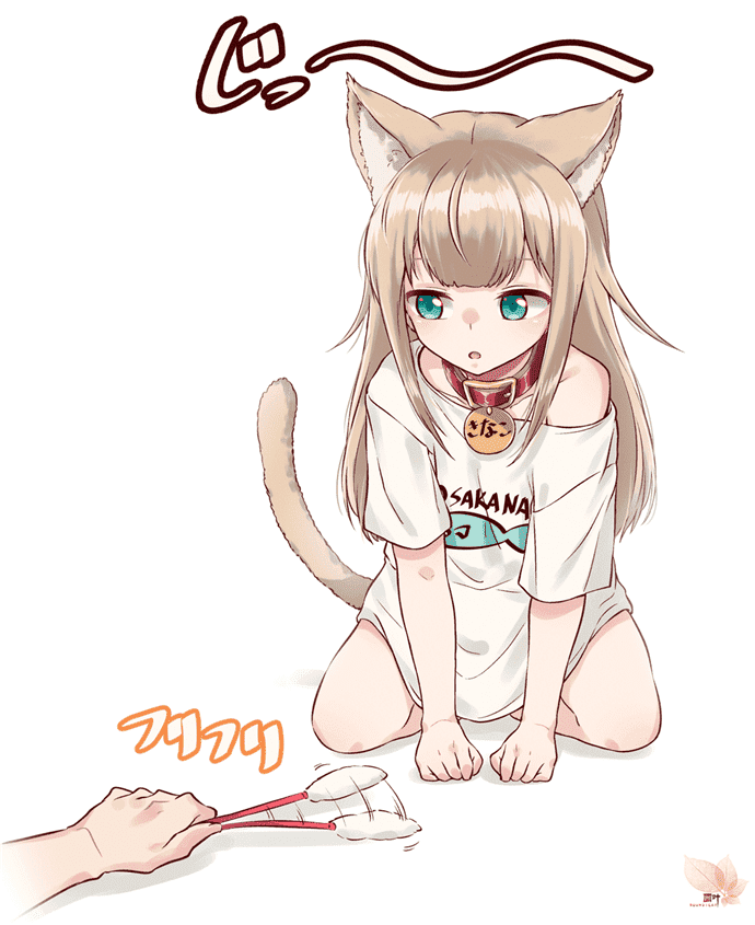 插画《猫咪萝莉化》，萌到爆表