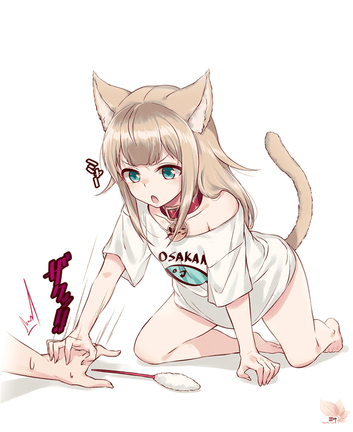 插画《猫咪萝莉化》，萌到爆表