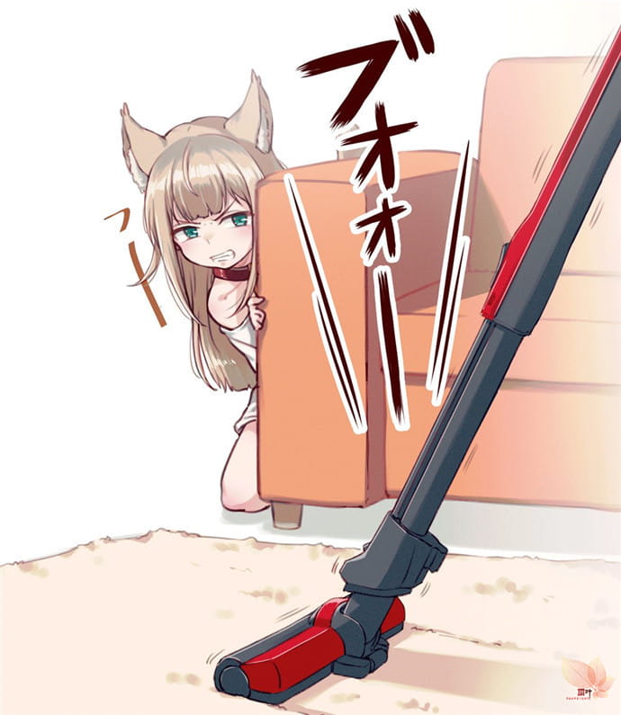 插画《猫咪萝莉化》，萌到爆表