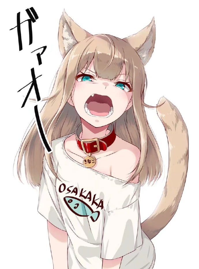 插画《猫咪萝莉化》，萌到爆表