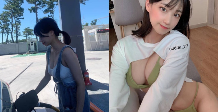 加油站遇见「吊带裤正妹」IG更是满满N照有够犯规！