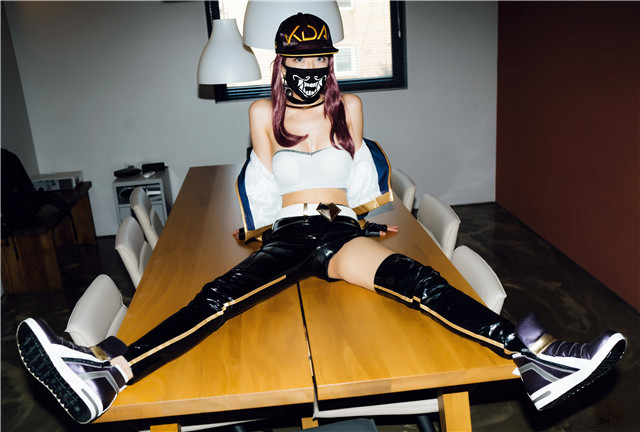 韩模MoonNightSnap] KDA Akali Mona同人写真