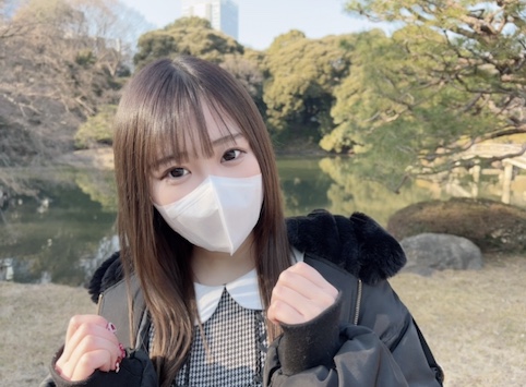 かわいいアニメ声の清纯色白G杯美少女！