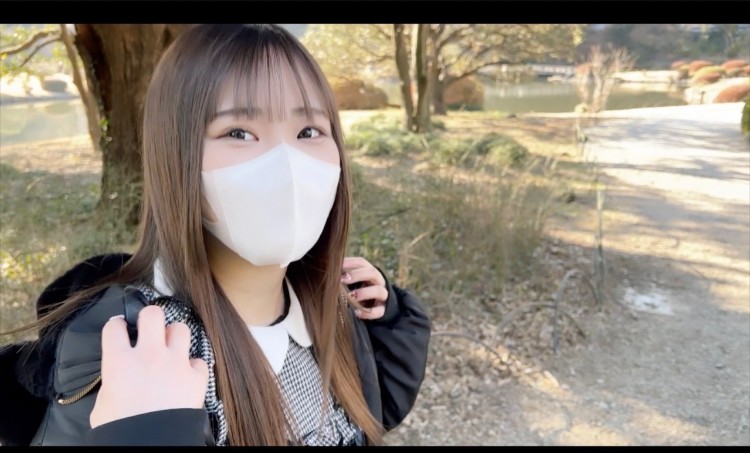 かわいいアニメ声の清纯色白G杯美少女！