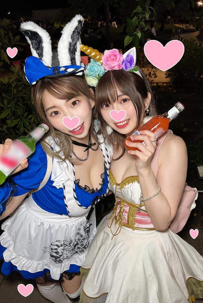 にぎわう街でおっぱいウサギ♀とめちゃ可爱ユニコーン♀GET！