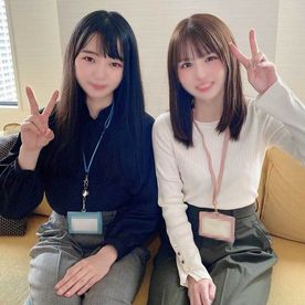 【#110】同じ会社の先輩と後輩。清楚美女2人と后宫♡史上最高の幸せ。♡夢の世界♡