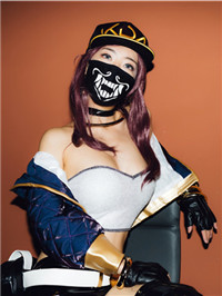 韩模MoonNightSnap] KDA Akali Mona同人写真