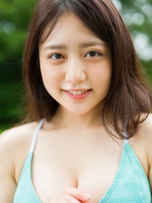 10岁出道的美女《渡辺优奈》成年后首次写真封面！大胆露出她的双峰！封面